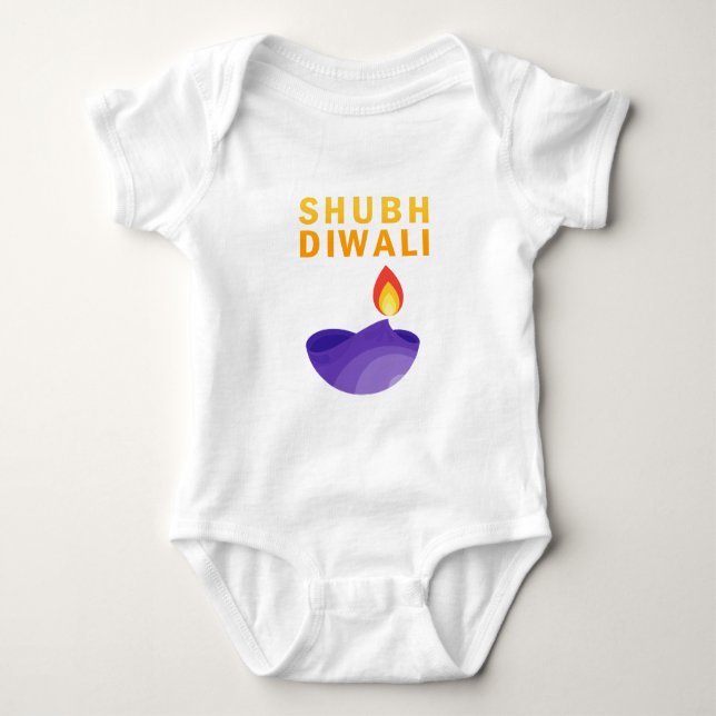 Body Para Bebê Shubh Diwali (Frente)