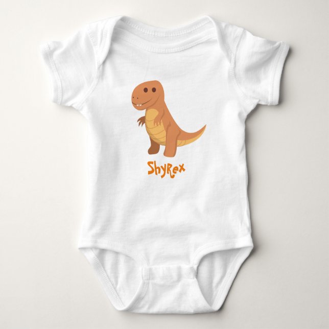 Body Para Bebê Shyrex: Gentil Dino Charm para Bebês (Frente)