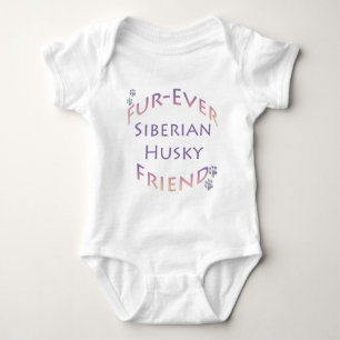 Body Para Bebê Siberian Husky Fuere Friend