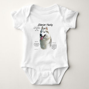 Body Para Bebê Siberian Husky History Design