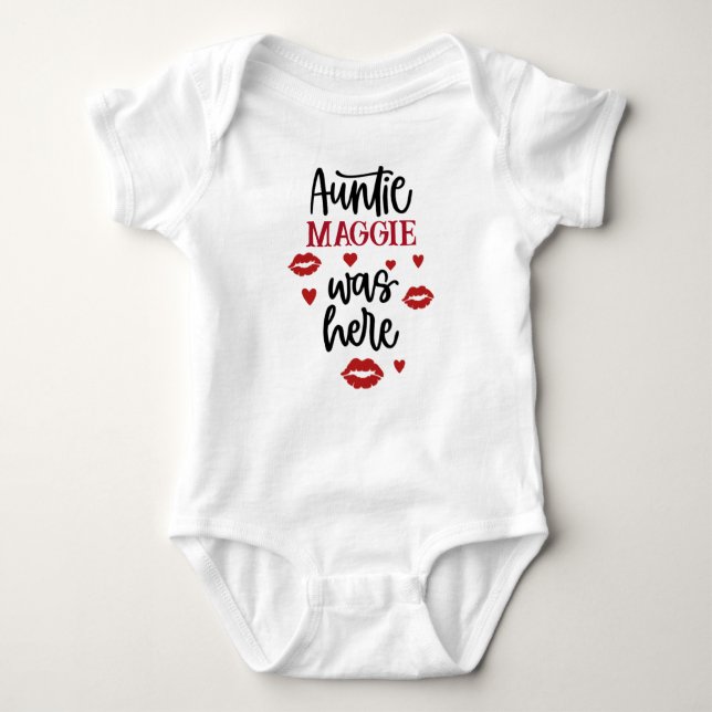 Body Para Bebê Signature Auntie Love and Kisses (Frente)