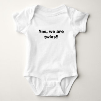 Body Para Bebê Sim, nós somos gêmeos!!