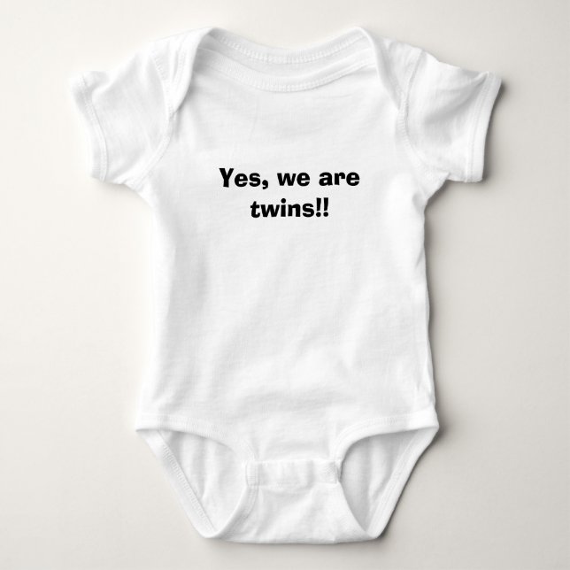 Body Para Bebê Sim, nós somos gêmeos!! (Frente)