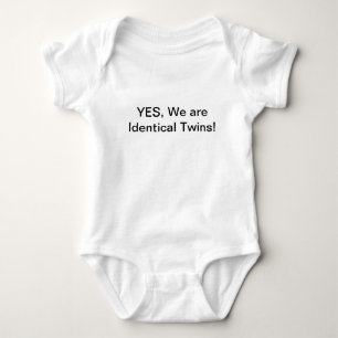 Body Para Bebê Sim, nós somos gêmeos, onsies e t-camisas