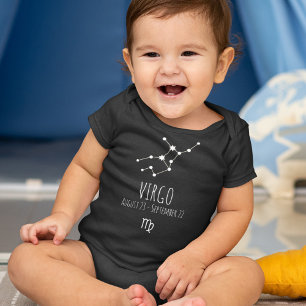 Body Para Bebê Símbolo de Nascimento do Virgo   Constelação Zo