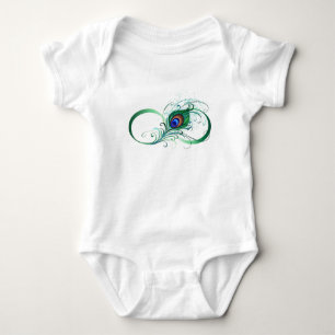 Body Para Bebê Símbolo Infinito com Pancete