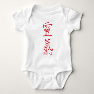 Body Para Bebê Símbolo Reiki em Tinta Vermelha