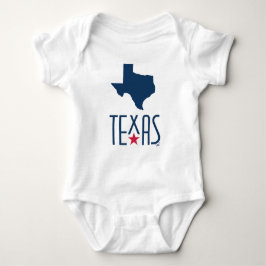 Body Para Bebê Símbolos do Texas, Texas, marinho azul