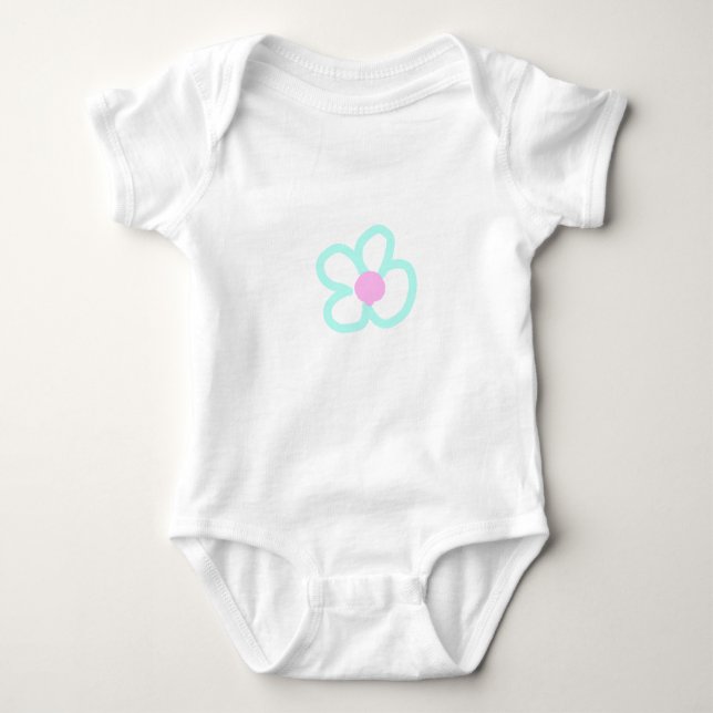 BODY PARA BEBÊ SIMPLE MINIMAL MODERN MONOGRAM ELEGANT STYLE CHIC  (Frente)