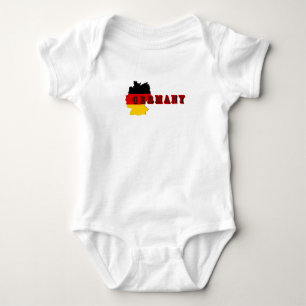 Body Para Bebê Simples Alemanha Moderna Alemanha - Letra de Arte 