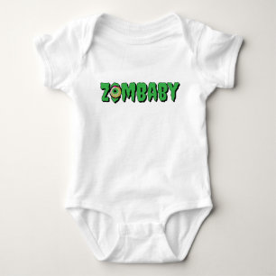 Body Para Bebê Simples e Engraçado Zombie Cute "ZomBaby"