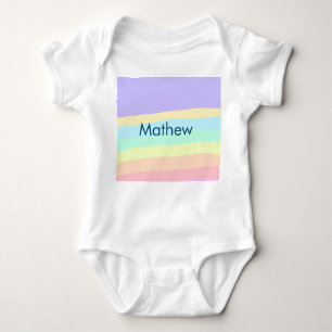 Body Para Bebê simples letra inicial monograma adicionar sua letr