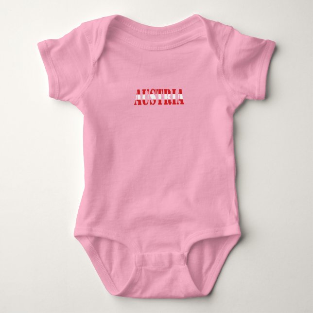 Body Para Bebê Simples Moderno Roupa de Bandeira Nacional da Áust (Frente)