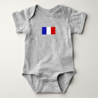 Simples Moderno Roupa de Bandeira Nacional da Fran