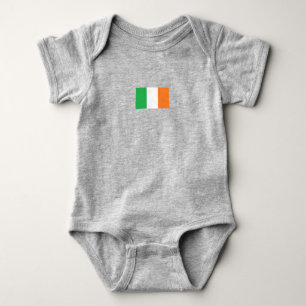 Body Para Bebê Simples Roupa de Bandeira Nacional da Irlanda Mode