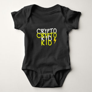 Body Para Bebê Sinal de Energia Cripto Cripto Funky