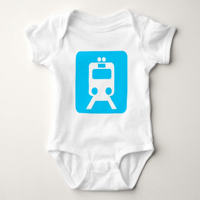 Body Para Bebê Sinal de Trem - (Frente)