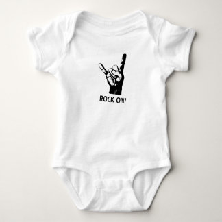 Body Para Bebê Sinal do Diabo, dedos de pedra ou cornos do Diabo,