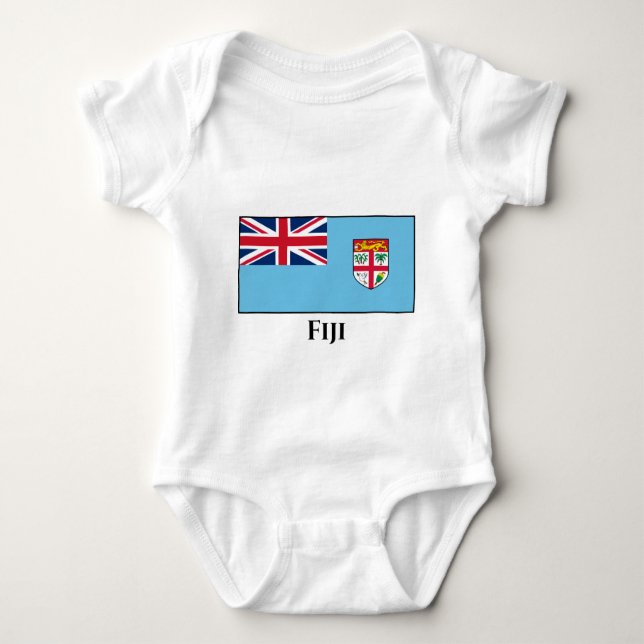 Body Para Bebê Sinalizador Fiji (Frente)