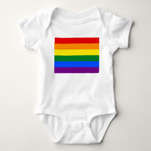 Body Para Bebê Sinalizador Orgulho gay do arco-íris LGBT
