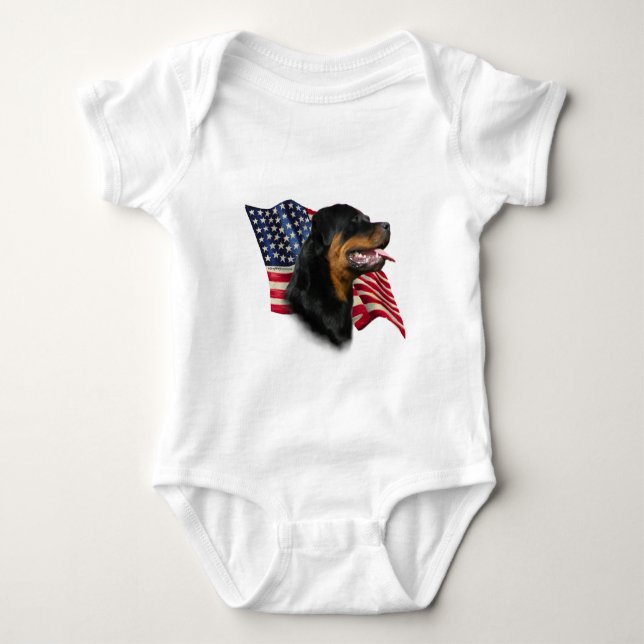 Body Para Bebê Sinalizador Rottweiler (Frente)