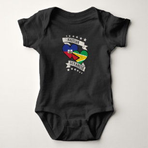 Body Para Bebê Sinalizadores de Coração do Haiti na Guiana