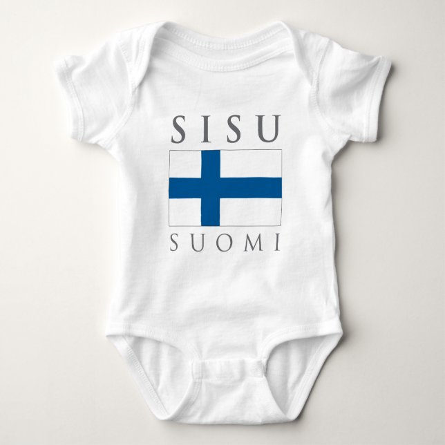 Body Para Bebê Sisu Suomi (Frente)