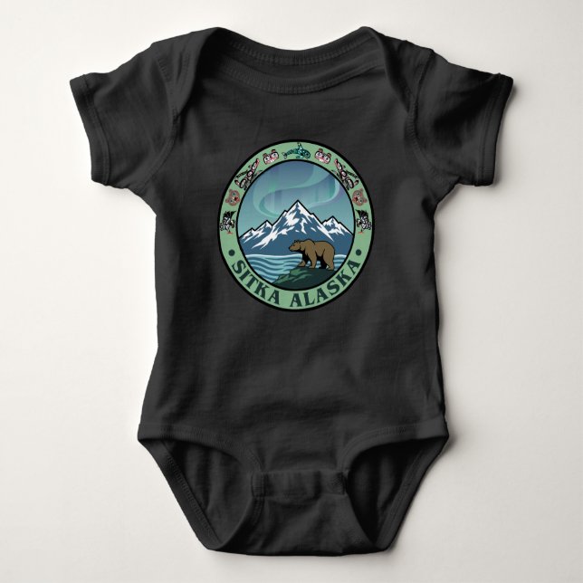 Body Para Bebê Sitka Alaska United States (Frente)