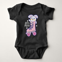 Body Para Bebê Skate de rolo Bunny