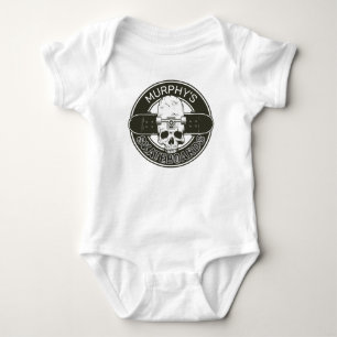 Body Para Bebê Skate de Skull Skateboarding do NOME DA PÁGINA Pe
