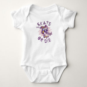 Body Para Bebê Skate ou morrer Skateboarder Girl