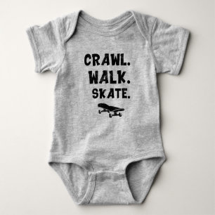 Body Para Bebê Skater Baby, Crawl Walk Skate, Baby Skateboard