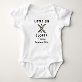 Body Para Bebê Skiier Baby Shower Little Ski Sloper - Skiing