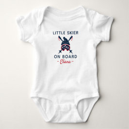 Body Para Bebê Skiing Baby Shower Little Skier on Board - Skiing