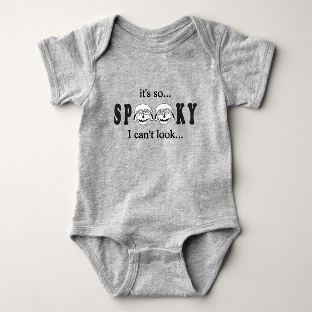 Body Para Bebê Skull Spooky | Halloween (Frente)