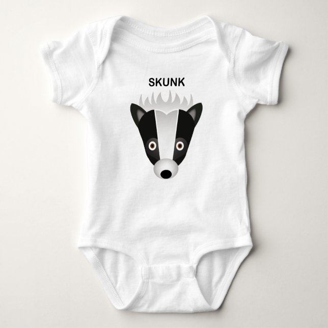 Body Para Bebê Skunk - Bebê Jersey Bodycase (Frente)