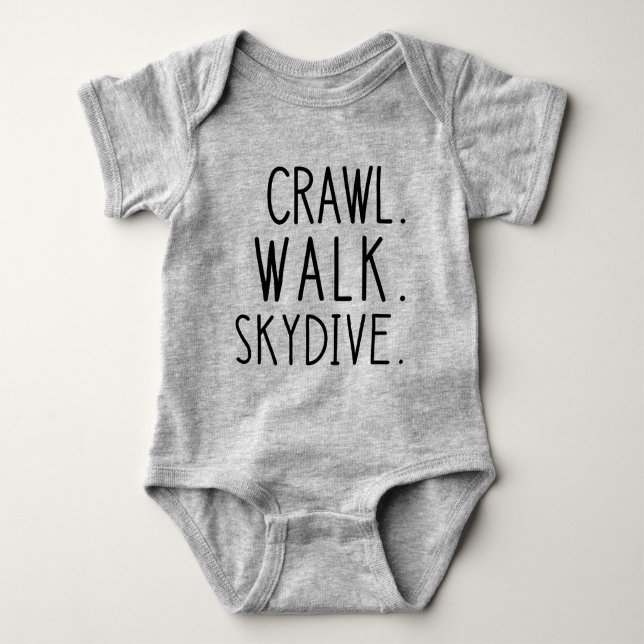 Body Para Bebê Skydive Baby, Crawl Walk Skydive (Frente)