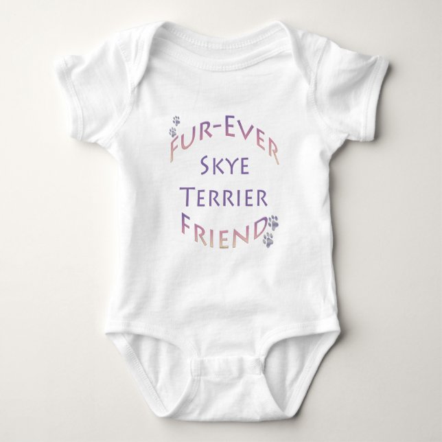 Body Para Bebê Skye Terrier Fuere Friend (Frente)