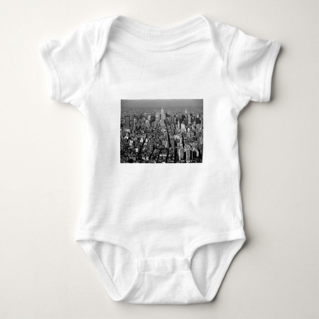 Body Para Bebê Skyline Nova Iorque USA 1987 (Frente)