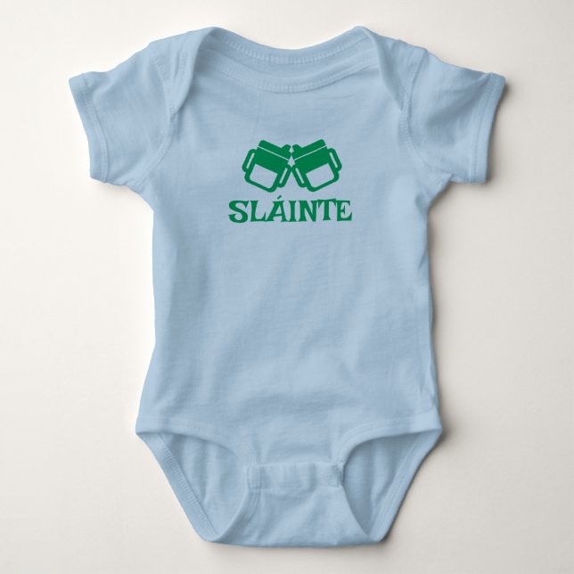 Body Para Bebê SLÁINTE sippy blue bodysuit  (Frente)