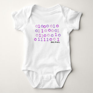 Body Para Bebê Sleepsuit binário cor-de-rosa do bebê