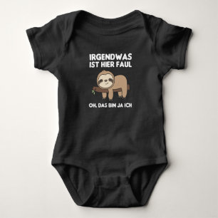 Body Para Bebê Sloth Engraçado Dizendo Lama Relaxada