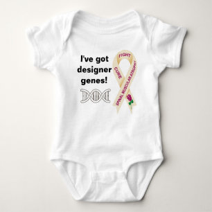 Body Para Bebê SMA Eu tenho genes designer onsie