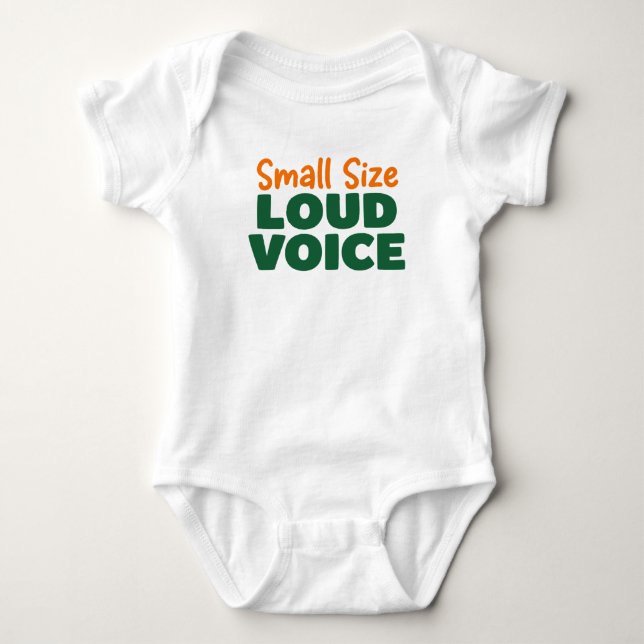 Body Para Bebê Small Size Loud Voice (Frente)
