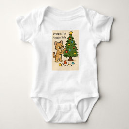 Body Para Bebê Smirking Kitten Christmas Chaos