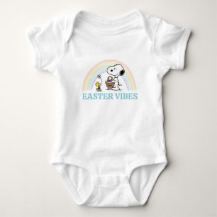 Body Para Bebê Snoopy & Woodstock - Páscoa Beagle