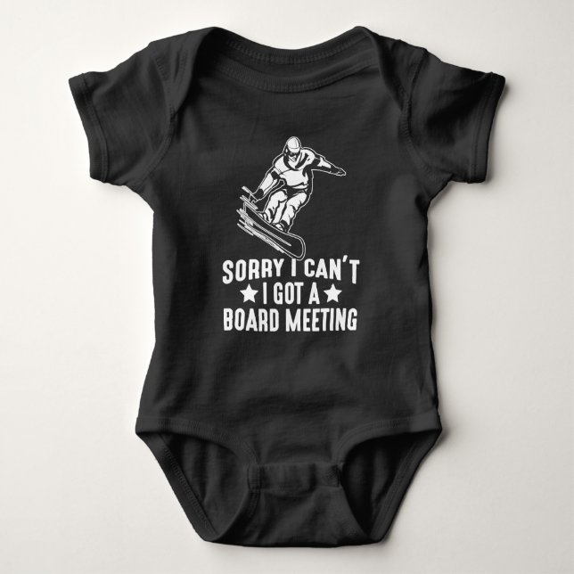 Body Para Bebê Snowboard Vacina de Snowboard Estilo livre Snowboa (Frente)