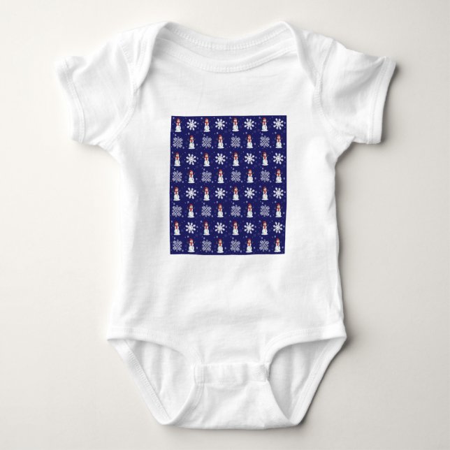 Body Para Bebê Snowy Men (Frente)