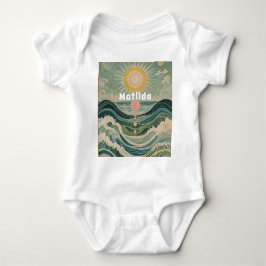 Body Para Bebê Sobretensão solar personalizada