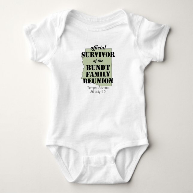 Body Para Bebê Sobrevivência oficial (Frente)